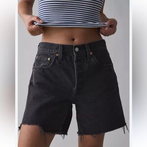 Levi's Classic ‘501’ Black Button-Fly Shorts - 33